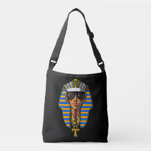 Ägyptischer Pharao Tutankhamon Gangsta King Tut Tragetaschen Mit Langen Trägern