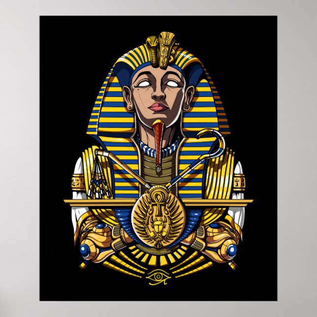 Ägyptischer Pharao Tutankhamun King Tut Poster (Vorne)