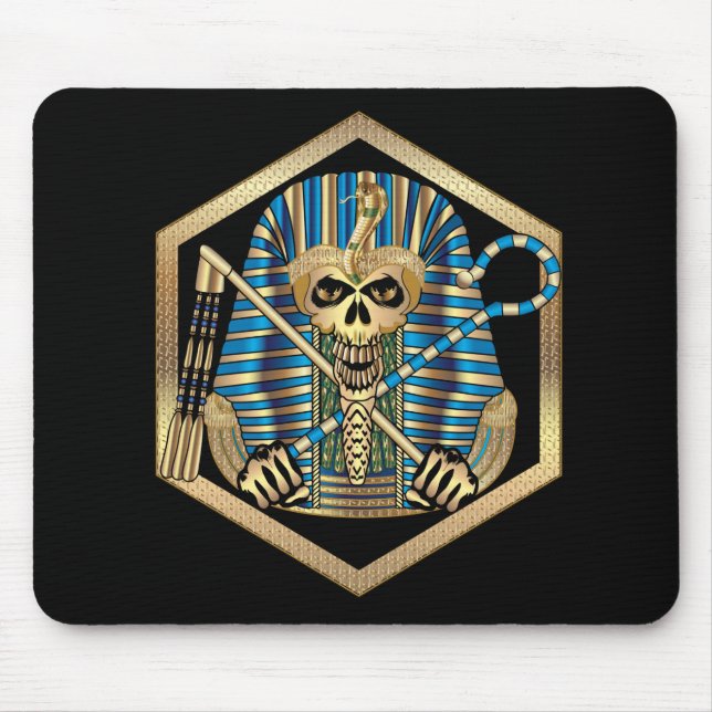 Ägyptischer Pharaoh Skull Mousepad (Vorne)