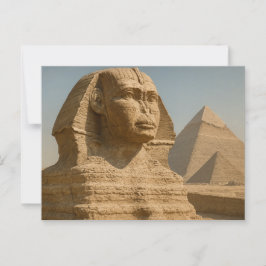 Ägyptischer Postcard Majestic Sphinx Guardian Postkarte