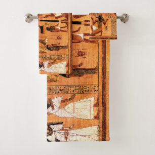 Ägyptischer Royal Papyrus Badhandtuch Set