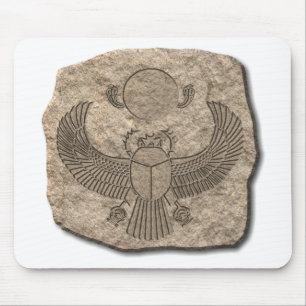 Ägyptischer Sacred Scarab Stone Mousepad