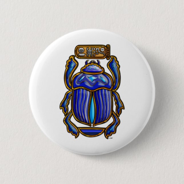 Ägyptischer Scarab Button (Vorderseite)