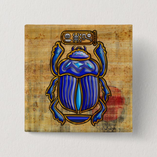 Ägyptischer Scarab Button (Vorderseite)