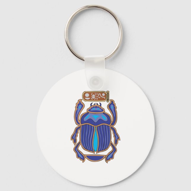 Ägyptischer Scarab Dung Dung Beetle Schlüsselanhänger (Vorderseite)