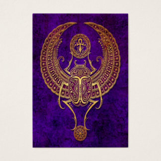 Ägyptischer Scarab-Käfer mit Ankh - lila