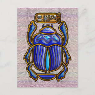 Ägyptischer Scarab Postkarte