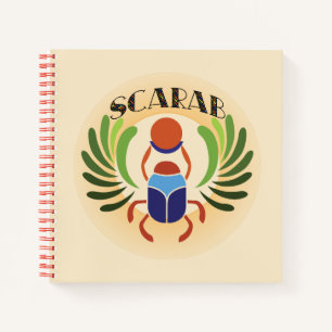 Ägyptischer Skarab-Käfer. Klassik des alten Ägypte Notizbuch