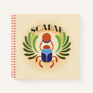 Ägyptischer Skarab-Käfer. Klassik des alten Ägypte Notizbuch