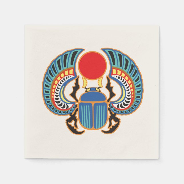 ägyptischer Skarabäenkäfer Altes Ägypten Serviette (Vorderseite)