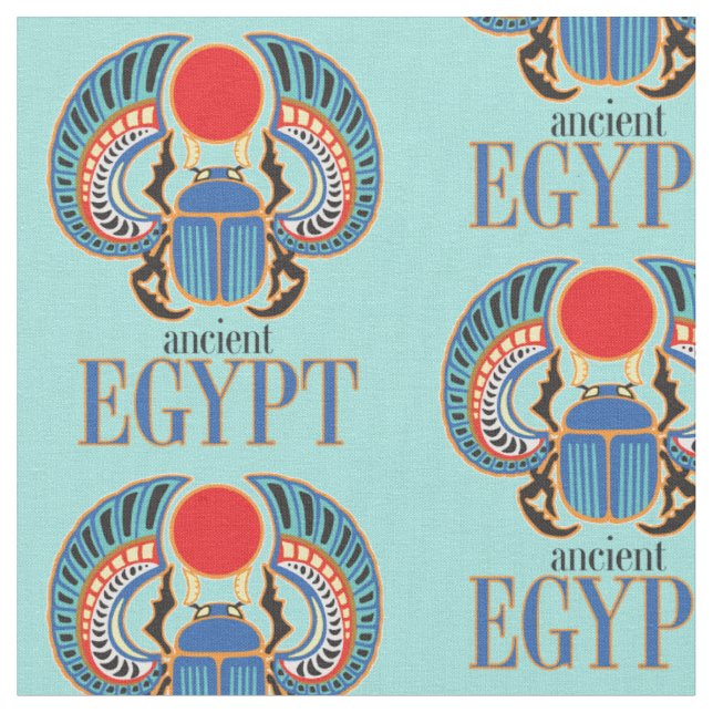 ägyptischer Skarabäenkäfer Altes Ägypten Stoff (Nahaufnahme)