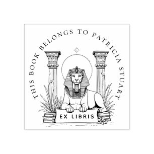 Ägyptischer Sphinx-Individuelle Name Ex Libris Bri Gummistempel