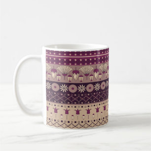 Ägyptischer Stamm: Alt nahtlos Kaffeetasse