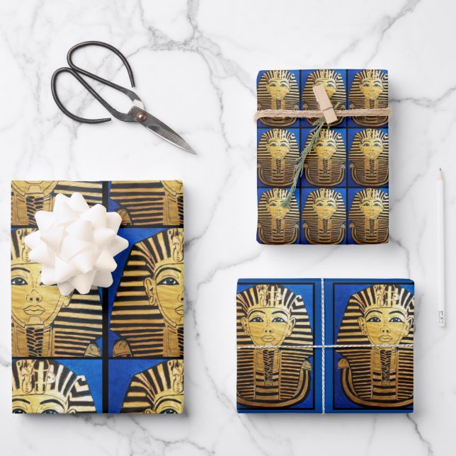 "Ägyptischer Stil" Wrapping Paper Sheet Set Geschenkpapier Set (Vorderseite)