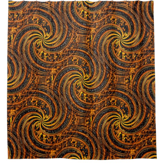 Ägyptischer Swirl...... Duschvorhang (Vorderseite)