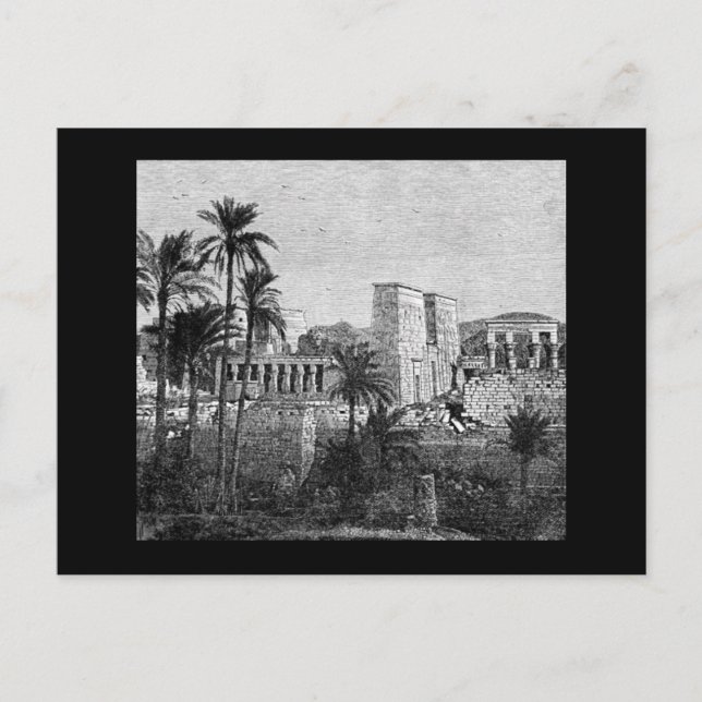 Ägyptischer Tempel Postcard Postkarte (Vorderseite)
