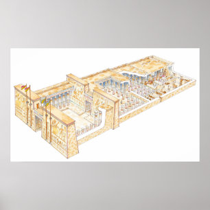 Ägyptischer Tempel Poster
