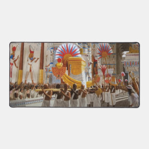 ÄGYPTISCHER TEMPEL SCHREIBTISCHUNTERLAGE