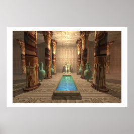 ÄGYPTISCHER TEMPERDRUCK POSTER