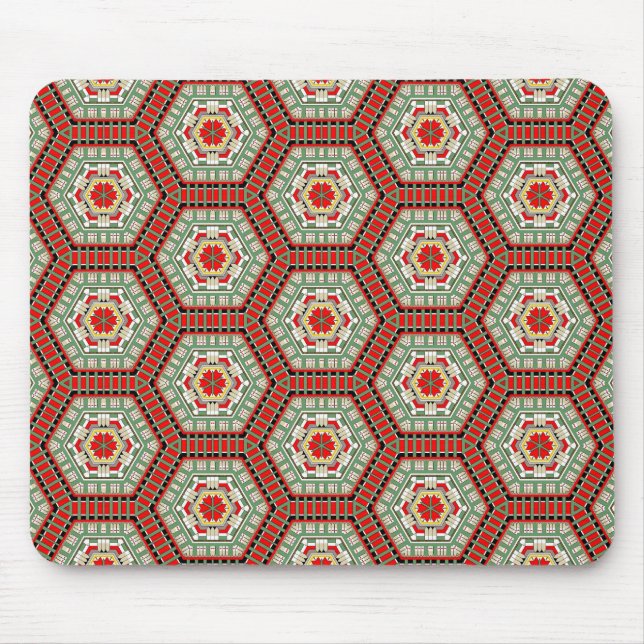 Ägyptischer Terrazzo 02 Mousepad (Vorne)