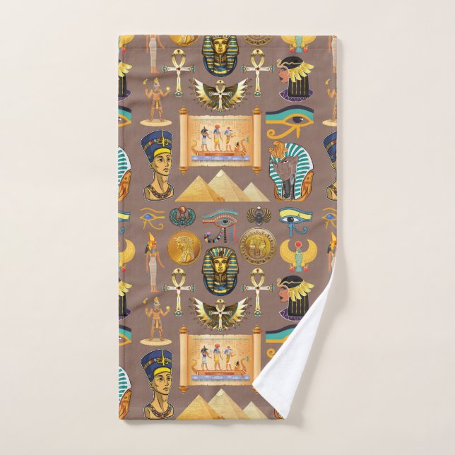 Ägyptisches altes Hieroglyphisches Muster Handtuch (Handtuch)