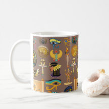 Ägyptisches altes Hieroglyphisches Muster