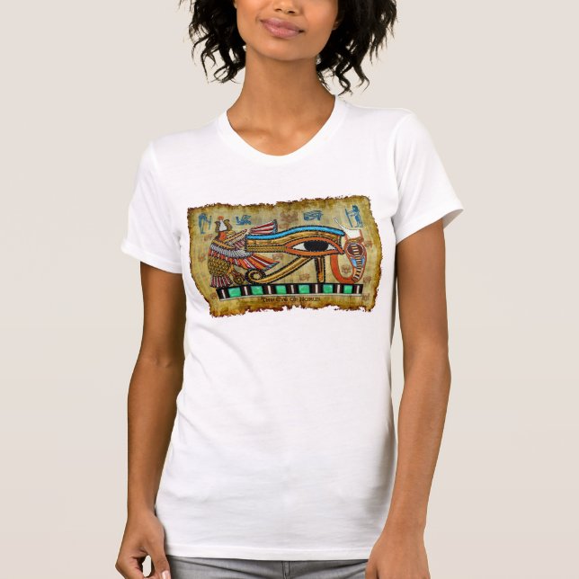 Ägyptisches Auge des Horus Shirt des antiken Kunst (Vorderseite)