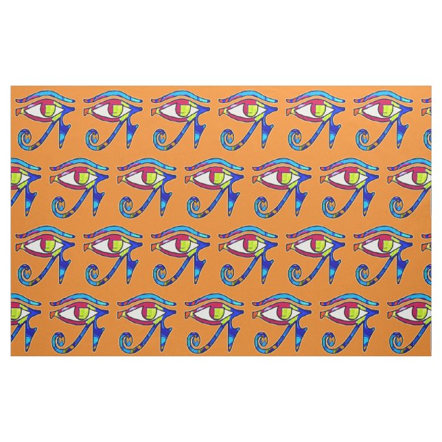 Ägyptisches Auge des Horus Stoff (Fat Quarter (45,7 x 55,9 cm))