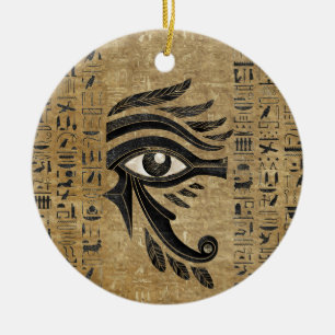 Ägyptisches Auge des Horus - Wadjet Keramik Ornament