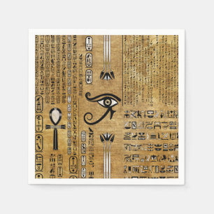 Ägyptisches Auge des Horus - Wadjet-Ornament Serviette