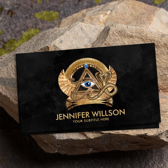 Ägyptisches Auge des Horus - Wadjet-Ornament Visitenkarte (Von Creator hochgeladen)
