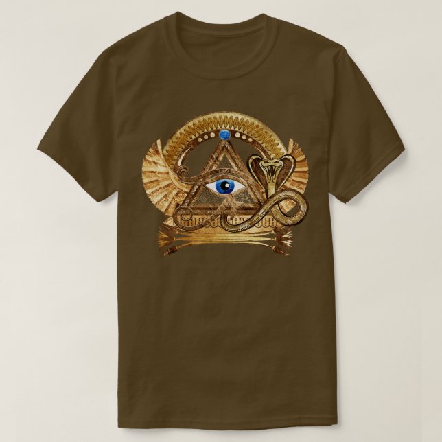 Ägyptisches Auge des Horus-Wadjet-Ornaments T-Shirt (Design vorne)