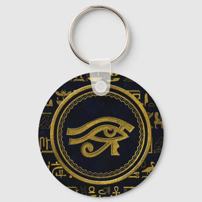 Ägyptisches Auge des Horus - Wadjet Schlüsselanhänger (Vorderseite)