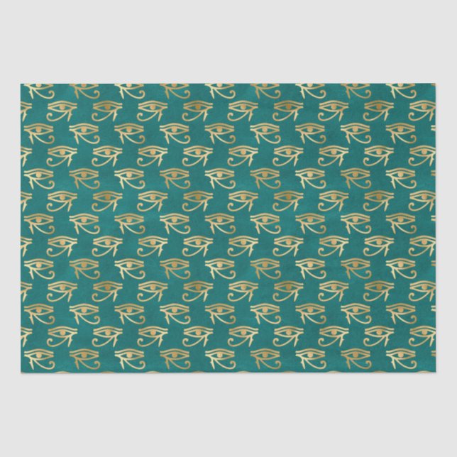 Ägyptisches Auge des Horusmusters Seidenpapier (Vorderseite)