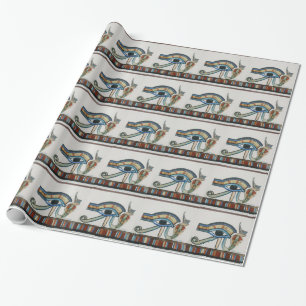 Ägyptisches Auge des Horuswrapping-Papiers Geschenkpapier