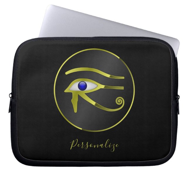 Ägyptisches Auge von Horus Ra personalize Laptop Laptopschutzhülle (Vorderseite)