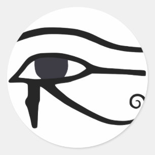 ÄGYPTISCHES AUGE VON HORUS RUNDER AUFKLEBER