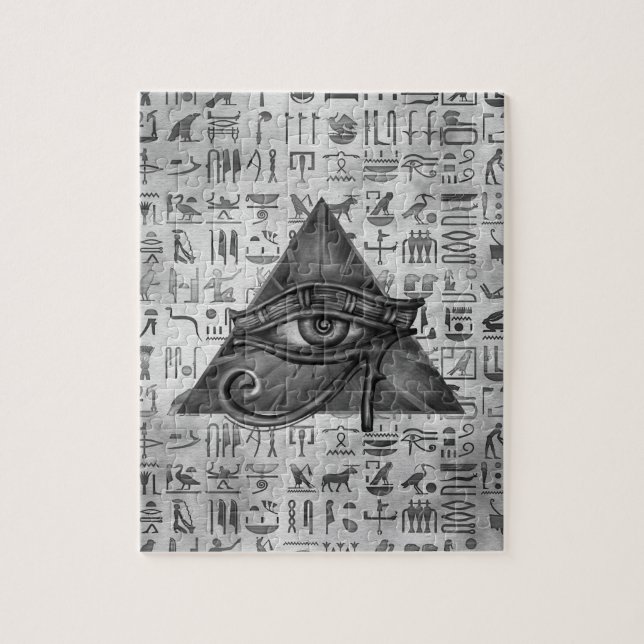 Ägyptisches Auge von Horus - Wadjet Digital Kunst (Vertikal)