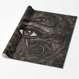 Ägyptisches Auge von Horus - Wadjet Digital Kunst Geschenkpapier