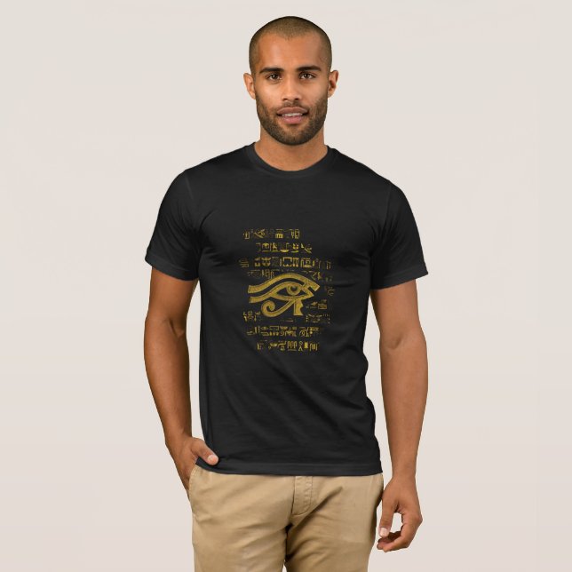 Ägyptisches Auge von Horus - Wadjet Lapislazuli T-Shirt (Vorne ganz)