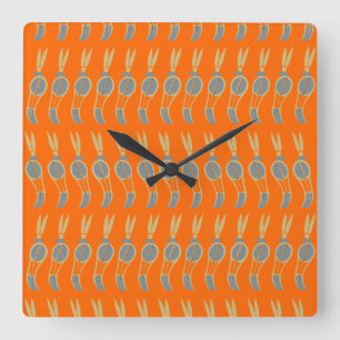 Ägyptisches Design #8 in Emporio Moffa Quadratische Wanduhr
