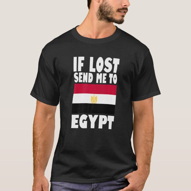 Ägyptisches Flaggendesign Wenn verloren geht schic T-Shirt (Vorderseite)