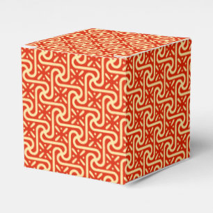 Ägyptisches Fliesenmuster, Korallenorange Geschenkschachtel