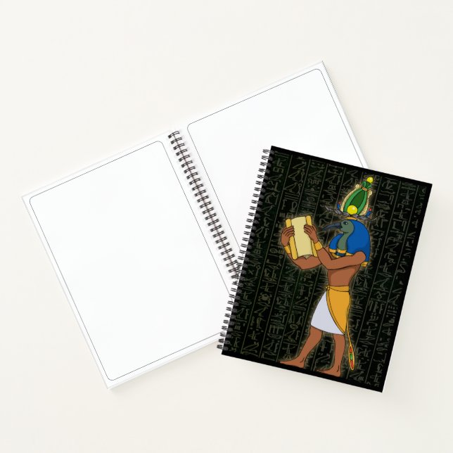 Ägyptisches Gott-Thoth-Deluxe-Notebook Notizbuch (Innenseite)