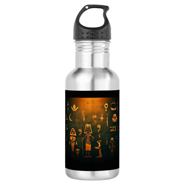 Ägyptisches Halloween 2 Edelstahlflasche (Vorderseite)