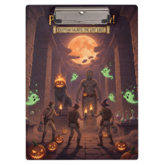 Ägyptisches Halloween Klemmbrett