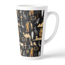 Ägyptisches Hieroglyphen-Symbol-Muster Hintergrund