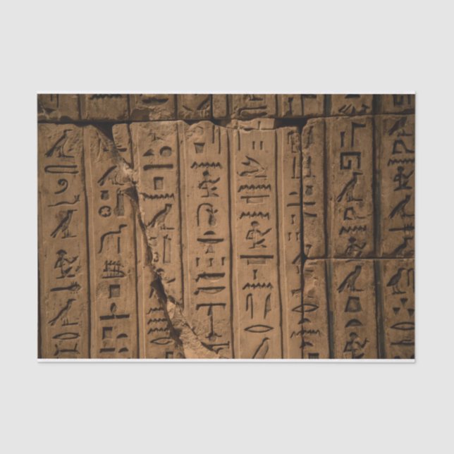 Ägyptisches Hieroglyphics-Gewebepapier Seidenpapier (Vorderseite)