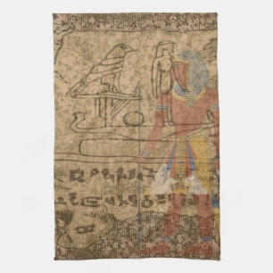 Ägyptisches hieroglyphisches handtuch