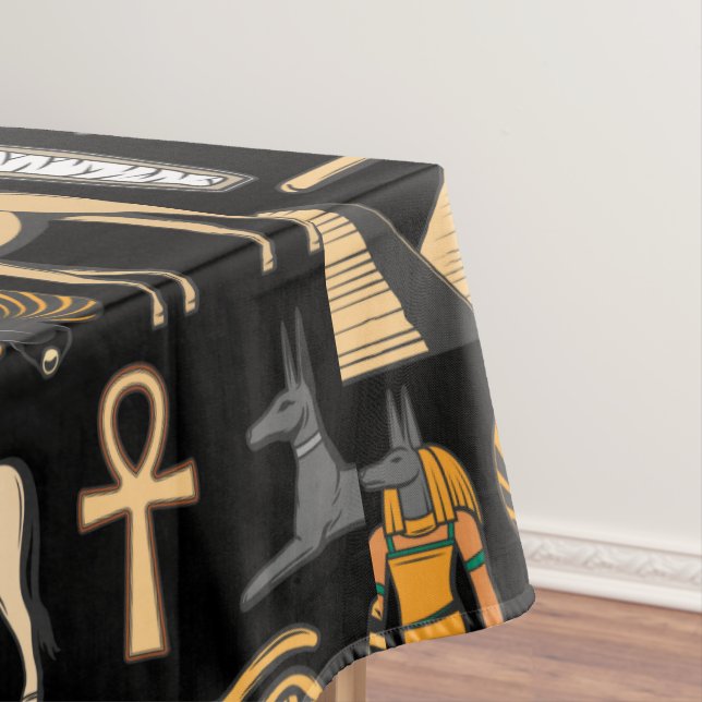 Ägyptisches Hieroglyphisches Symbol Muster Hinterg Tischdecke (Beispiel)